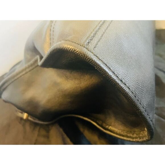 Cole Haan Handbag Valise Kendra Black Leather Satchel Tote Convert Shoulder Bag - Picture 14 of 15